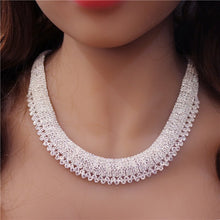 Load image into Gallery viewer, Exquisite Zircon Earrings Necklace Two Piece Set
