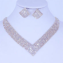 Load image into Gallery viewer, Luxury Crystal Bridal Wedding Jewelry Sets
