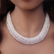 Load image into Gallery viewer, Exquisite Zircon Earrings Necklace Two Piece Set
