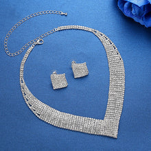 Load image into Gallery viewer, Luxury Crystal Bridal Wedding Jewelry Sets
